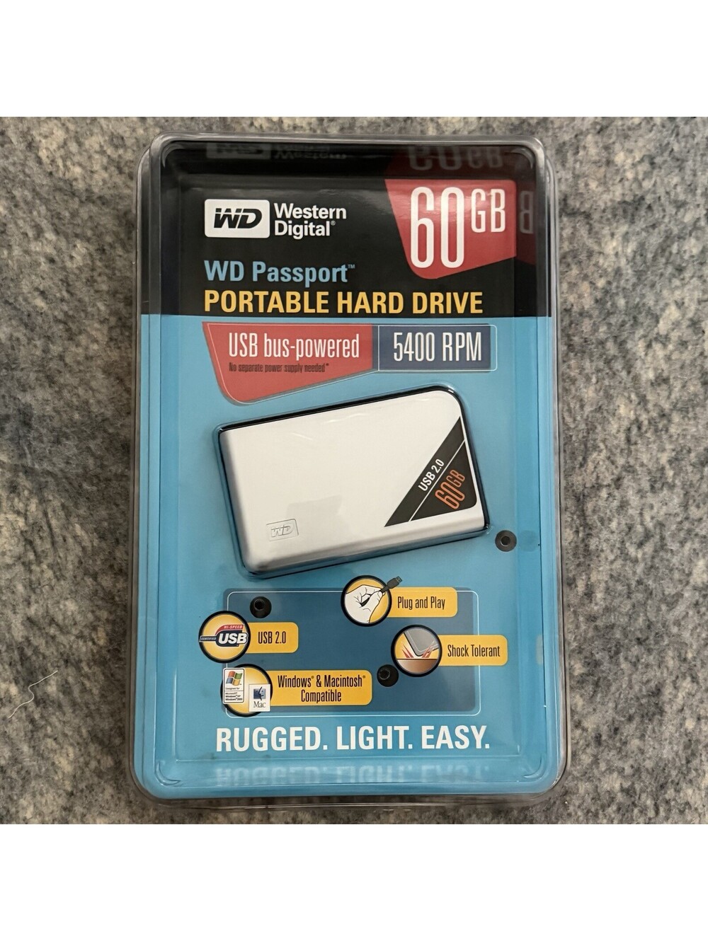 Western Digital WD Passport 60GB Portable External Hard Drive USB 2.0 NEW Sealed